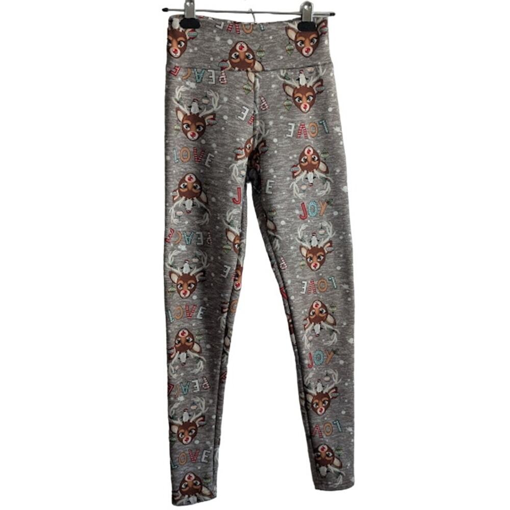 No Boundaries, size Small/Child 3-5, Reindeer fuzzy, warm, Pajama pants